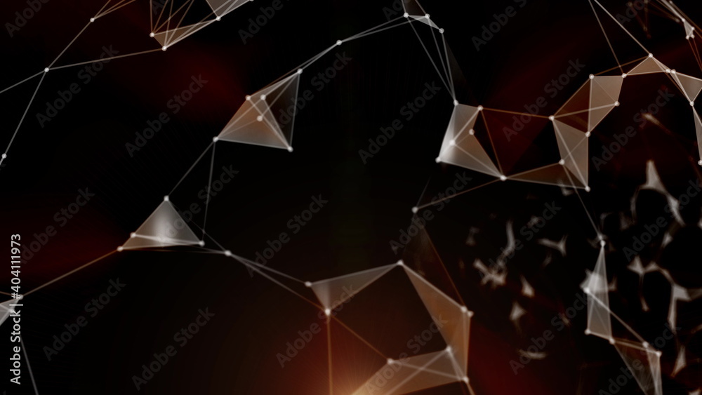 Wall mural technology abstract geometric background plexus