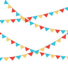 Party Flags Background vector colourfull