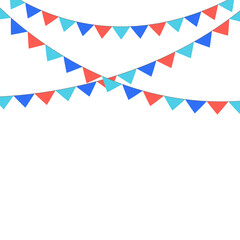 Party Flags Background vector pastel colourfull