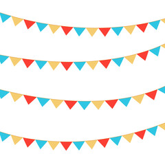 Flags vector for party and birthday design