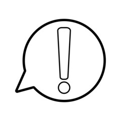 exclamation - caution icon vector design template. eps 10