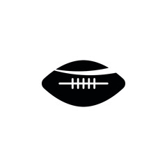 American football vector icon, sports ball symbol. Modern, simple flat vector illustration for web site or mobile app