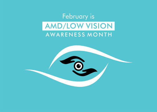 AMD Or Low Vision Awareness Month Concept Design