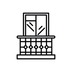 balcony vector icon. Modern, simple flat vector illustration for web site or mobile app