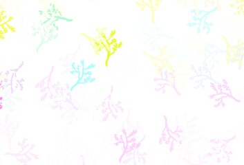 Obraz na płótnie Canvas Light Multicolor vector natural artwork with sakura.