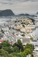 Obraz premium View From Alnes To The Island Giske