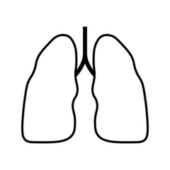 lung icon vector design illustration on white background