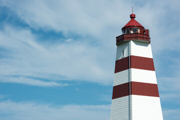 Alnes lighthouse on God&oslash;ya Island near &Aring;lesund