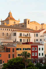 Fototapeta na wymiar Old buildings from a small Mediterranean town