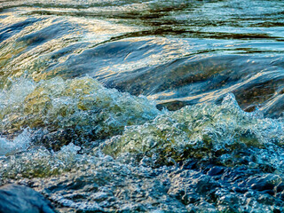 Close-up Of A Fast Mountain Stream