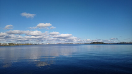 The view of the lake M&auml;laren in Sweden