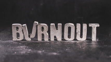 Naklejka premium Burnout Schriftzug