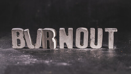 Naklejka premium Burnout Schriftzug