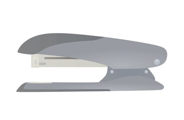 Grey stapler machine. vector illustration - obrazy, fototapety, plakaty