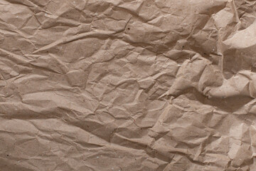 texture of crumpled craft paper