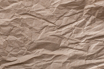 texture of crumpled craft paper