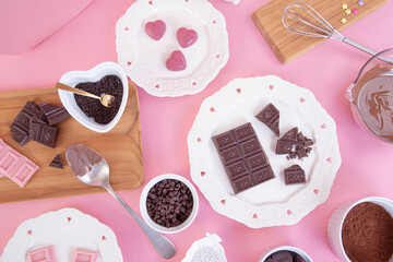 手作りバレンタインデーのイメージ　チョコレート
