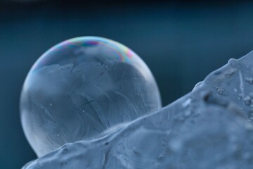 Gefrorene Seifenblase