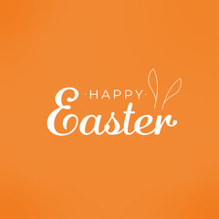 Easter greeting card. Vector illustration calligraphy and lettering. Greeting text - obrazy, fototapety, plakaty