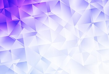 Fototapeta premium Light Purple vector polygon abstract layout.