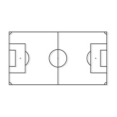 Football field. Soccer field .Vector Illustration