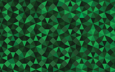 Vector illustration of the background. Abstract background in green color. Background of geometric shapes
