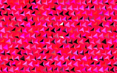 Dark Pink, Yellow vector background with triangles.