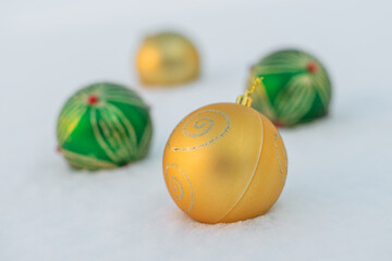 Colorful christmas balls