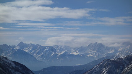 Fototapeta na wymiar Scenic View Of Mountains Against Sky