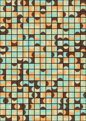 Abstract Geometric Pattern generative computational art illustration