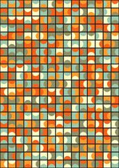 Abstract Geometric Pattern generative computational art illustration