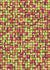 Fototapeta premium Abstract Geometric Pattern generative computational art illustration