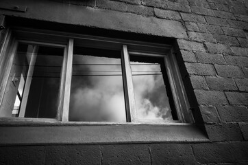 window in the old building