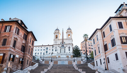 Fototapeta na wymiar Spanische Treppe in Rom, Italien