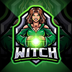 Witch esport mascot logo © Visink.art