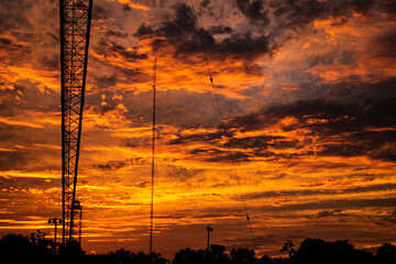 radio tower sunset 6