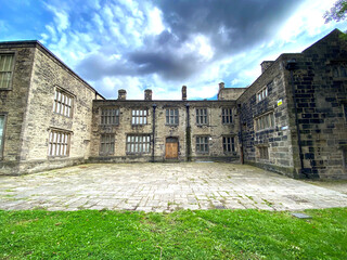 Bolling Hall, one of the oldest buildings in, Bradford, Yorkshire, UK - obrazy, fototapety, plakaty