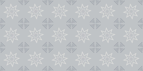 Geometric background pattern. Colors: silver-gray shades. Seamless wallpaper texture