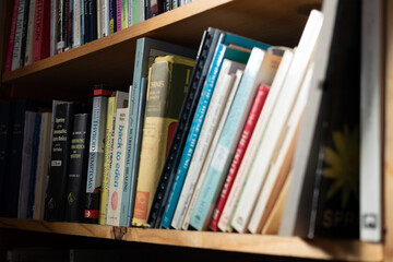 books on shelf