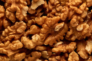 Background from walnuts.