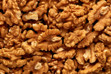 Background from walnuts.