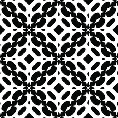 Black and white texture. Abstract seamless geometric pattern. 