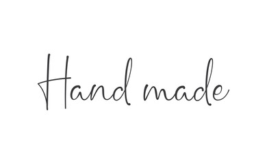 Fototapeta premium Hand made text. Calligraphic handwritten lettering text. Vector.