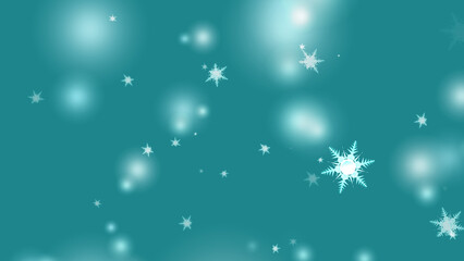 snowflake six star twelve branch short thorn wing falling ice dust particles element for Christmas festival