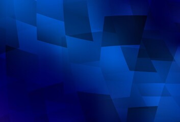 Obraz premium Light BLUE vector background with rectangles.