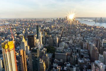 Stunning city view of New York city