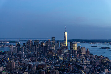 Fototapeta na wymiar Stunning city view of New York city