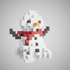 Fototapeta premium 3d illustration of snowman