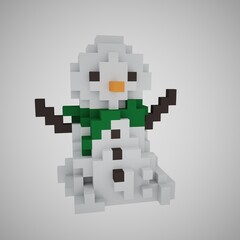 Fototapeta premium 3d illustration of snowman