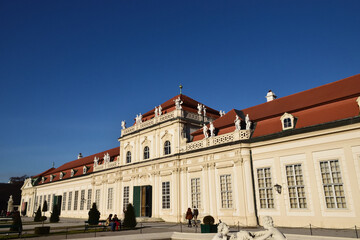 Fototapeta na wymiar ベルヴェデーレ宮殿の立派な下宮